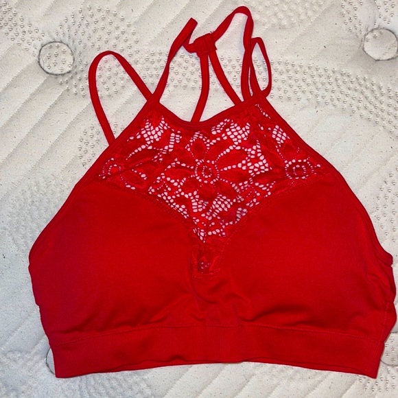 **BRAND NEW Without Tags Red Lace Bralette** - Picture 1 of 4